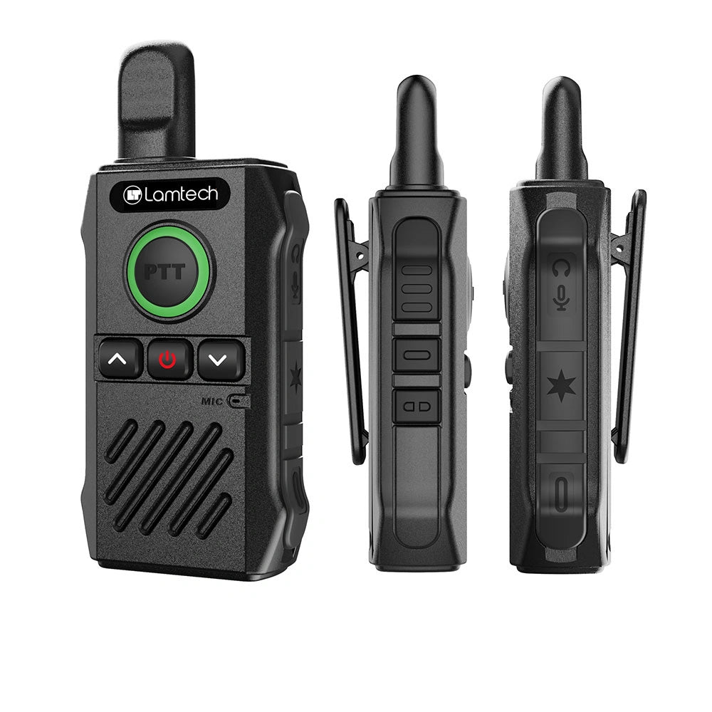 LAMTECH WALKIE TALKIE PROFESSIONAL FM TRANSCEIVER BLACK