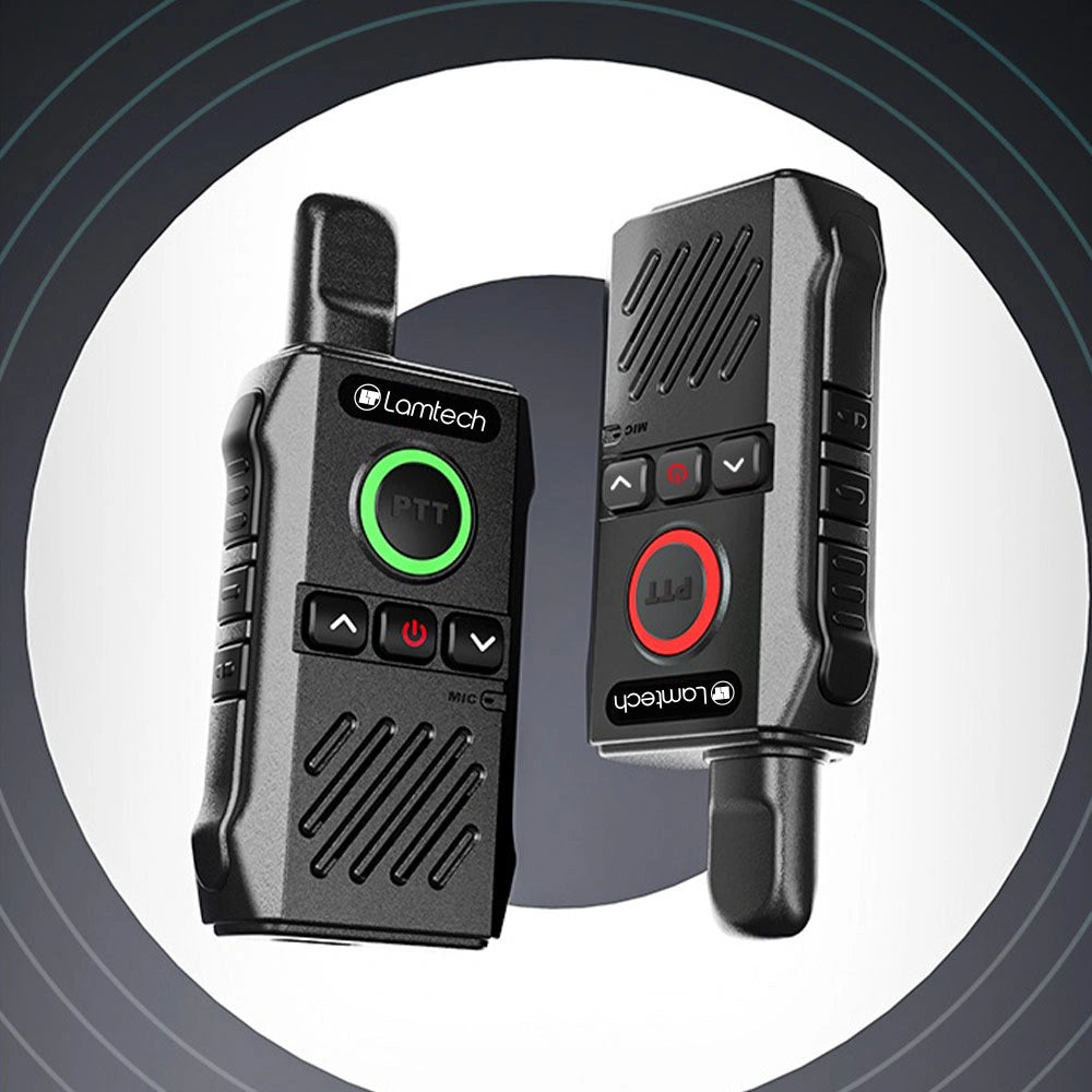 LAMTECH WALKIE TALKIE PROFESSIONAL FM TRANSCEIVER BLACK