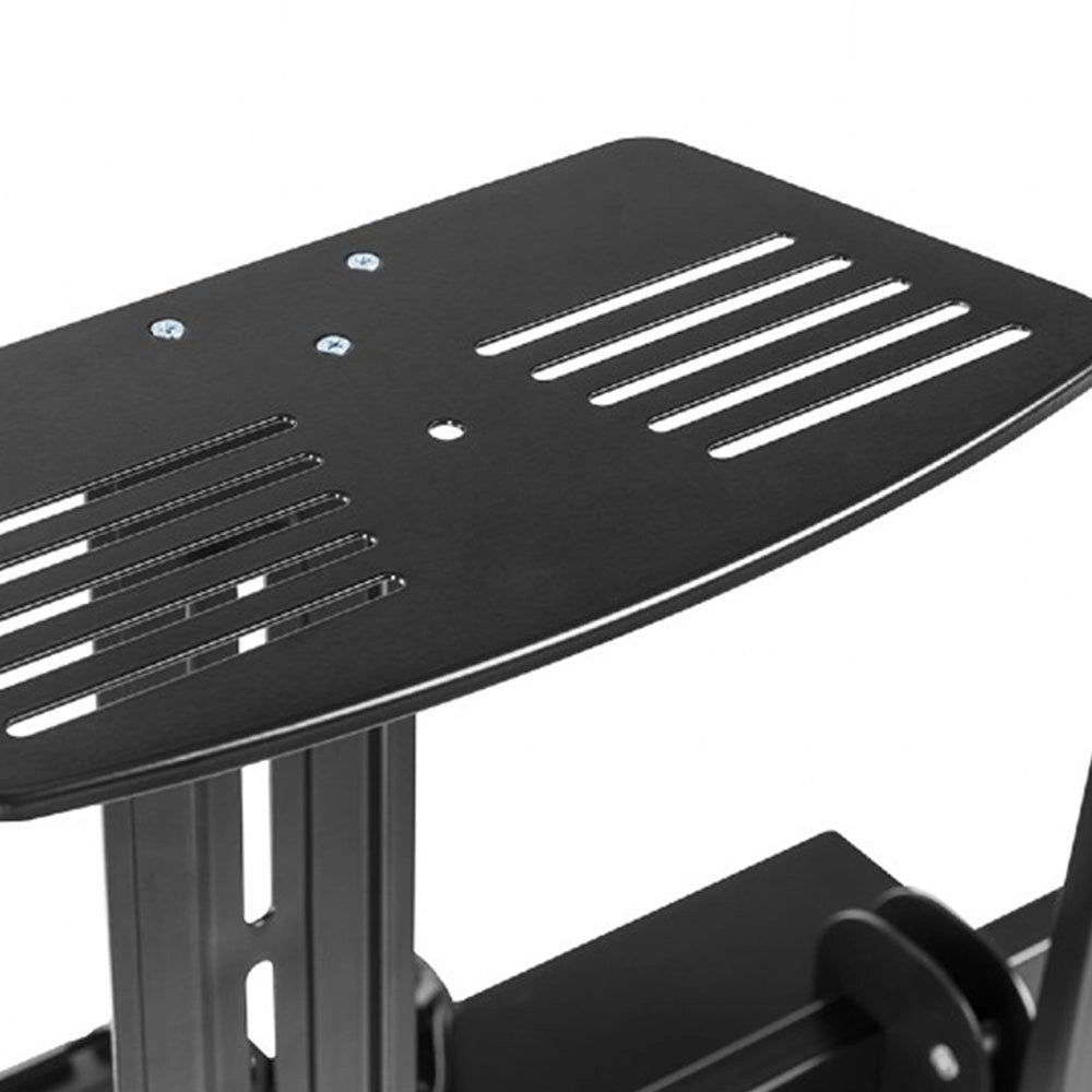 GEMBIRD MOTORIZED HEIGHT ADJUSTABLE TV FLOOR STAND WITH CASTER WHEELS AND REMOTE CONTROL 55'-100'