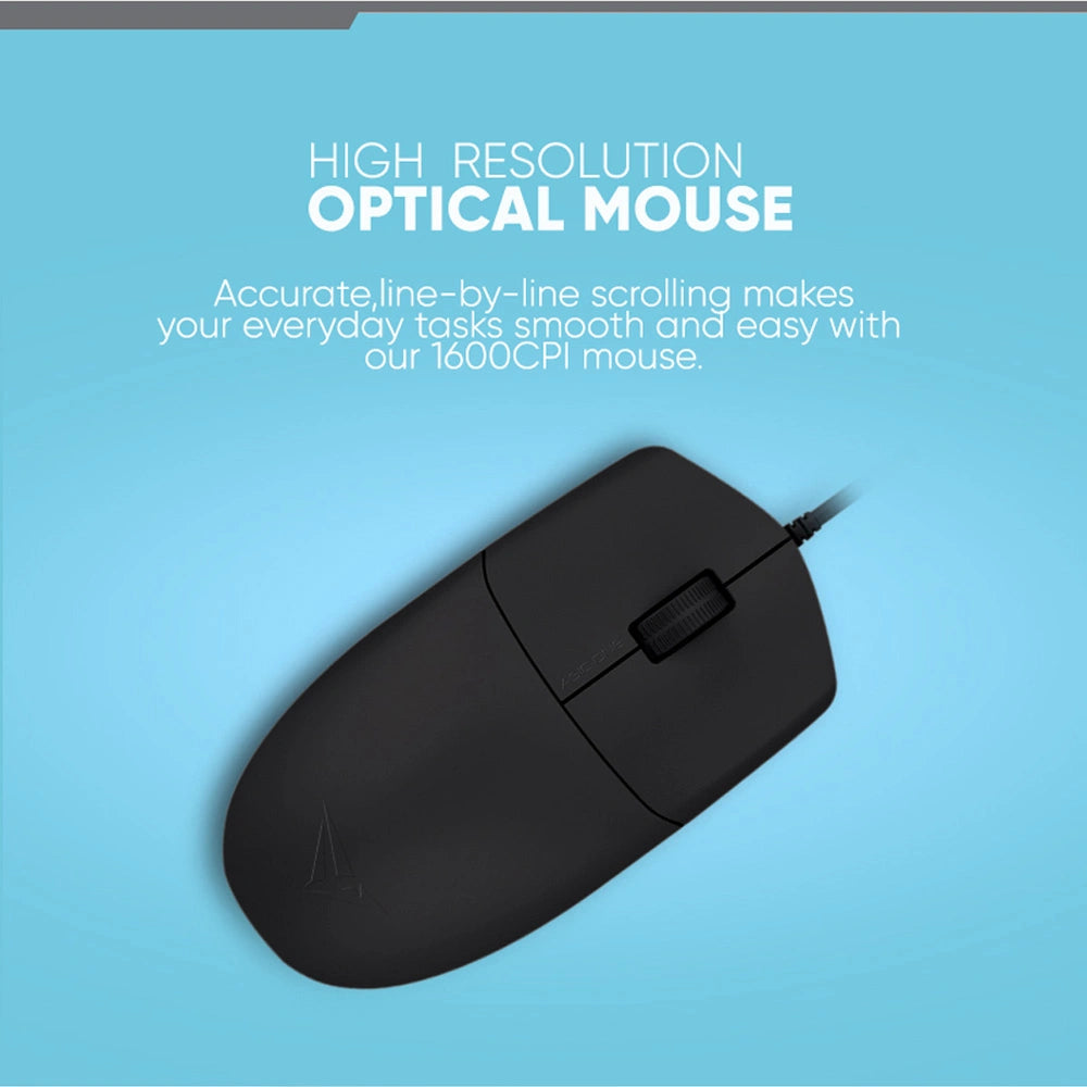 ALCATROZ USB HR OPTICAL MOUSE 1600CPI ASIC ONE MINT