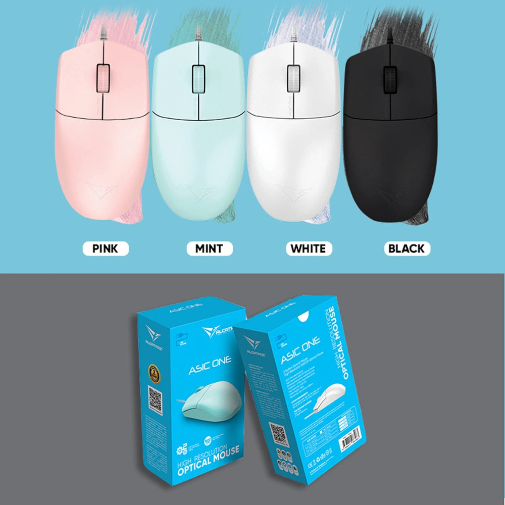 ALCATROZ USB HR OPTICAL MOUSE 1600CPI ASIC ONE MINT