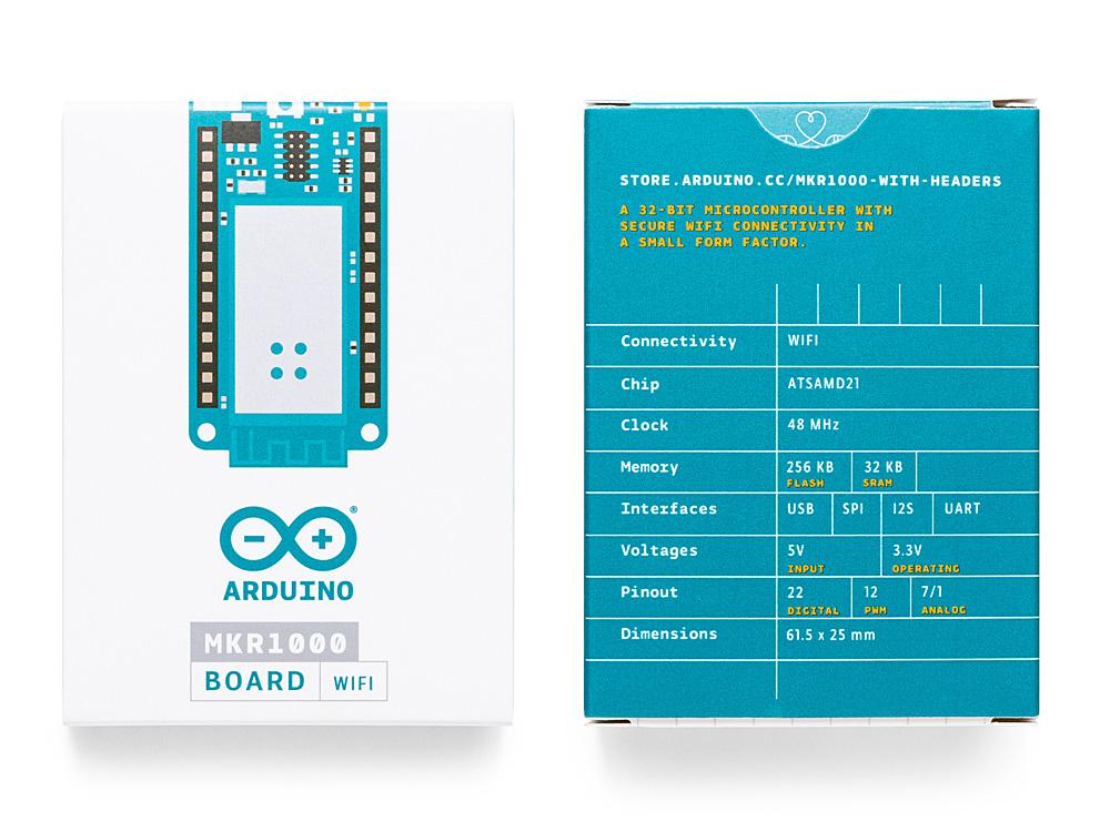 Arduino MKR1000 WIFI with Headers Mounted