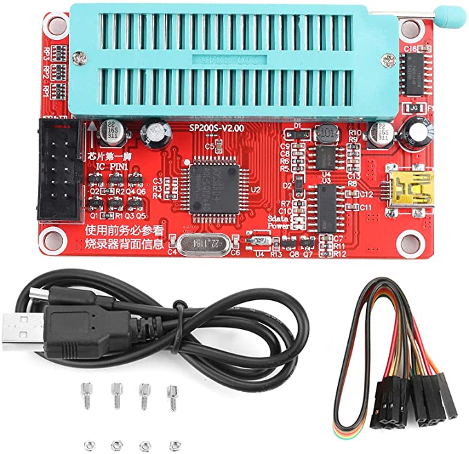 SP200S+ USB ISP Programmer (For MCUs, EEPROM, etc)