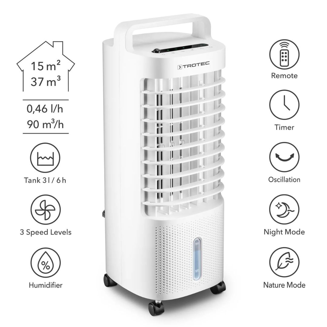 TROTEC Germany – PAE 11 AirCooler, Υγραντήρας και Καθαριστής Αέρα