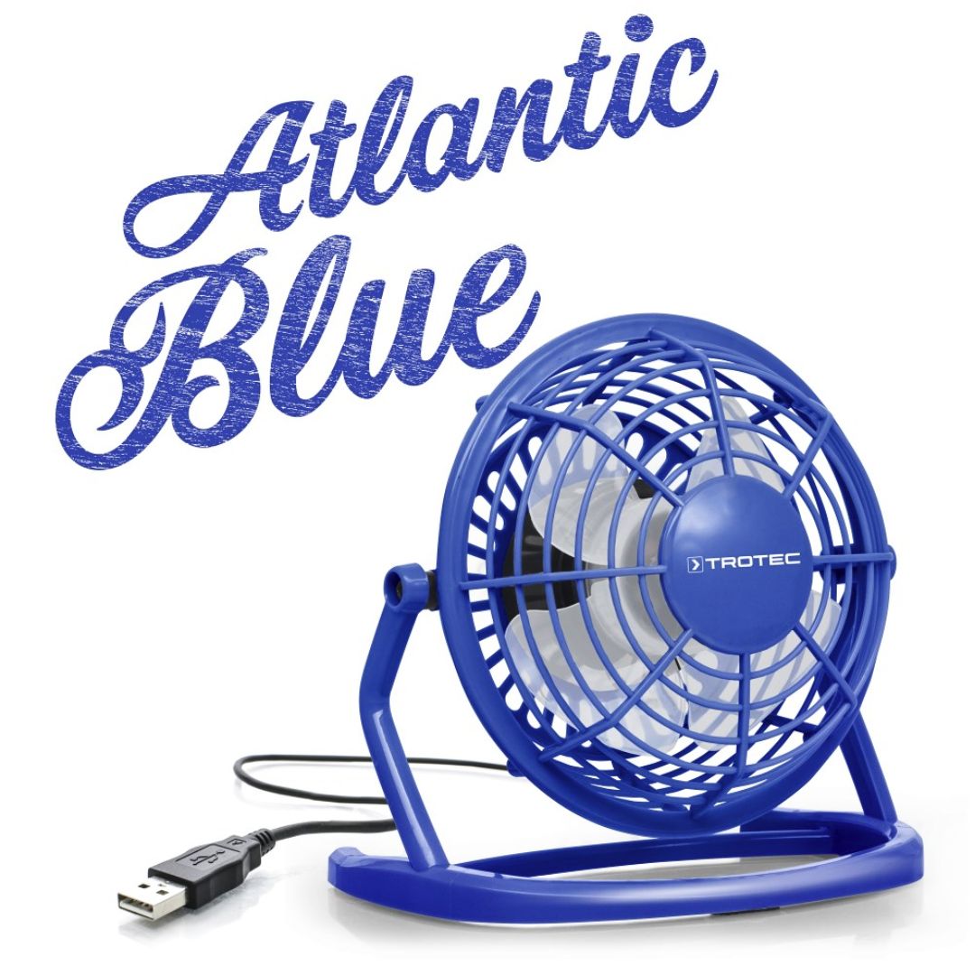 TROTEC TVE 1 Ανεμιστήρας Γραφείου με USB Atlantic Blue