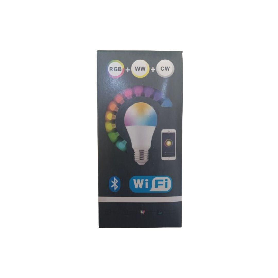 Λάμπα LED για Ντουί E27 RGBW WiFi με Remote Control