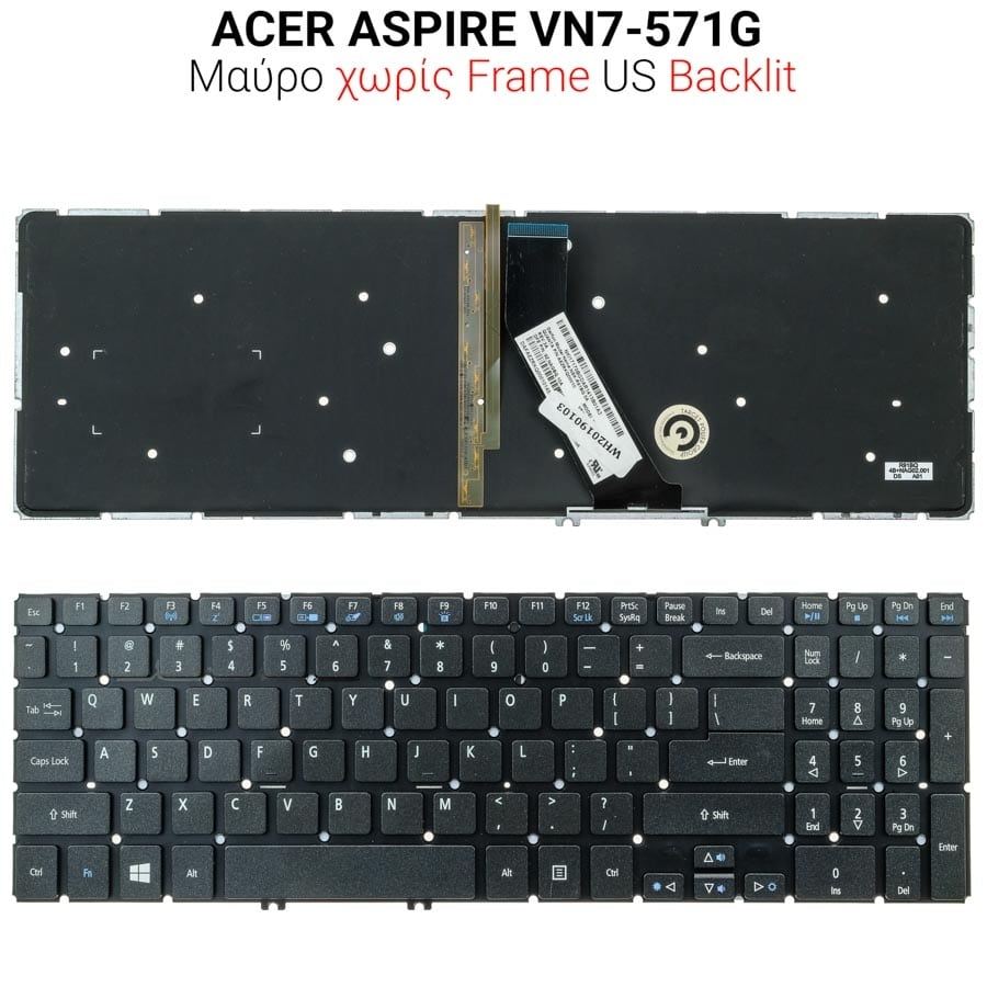 Πληκτρολόγιο ACER VN7-571G US WITH BACKLIGHT