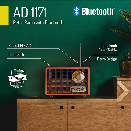 Adler Bluetooth Retro Radio