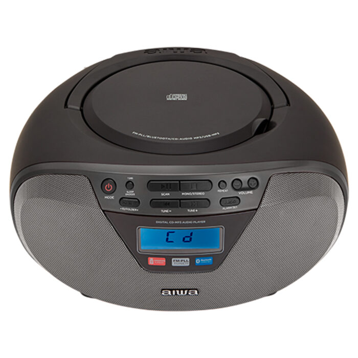 Aiwa Portable Ac/Dc Stereo Cd/Mp3/Fm-Pll/Bt Player Black